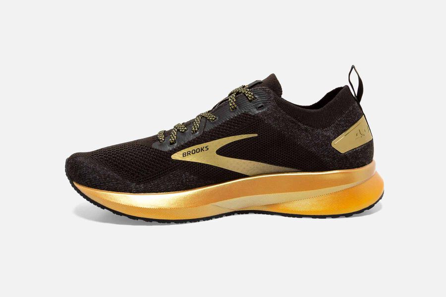 Brooks Running Shoes - Levitate 4 Road Womens - Black/Gold - TOF-425081